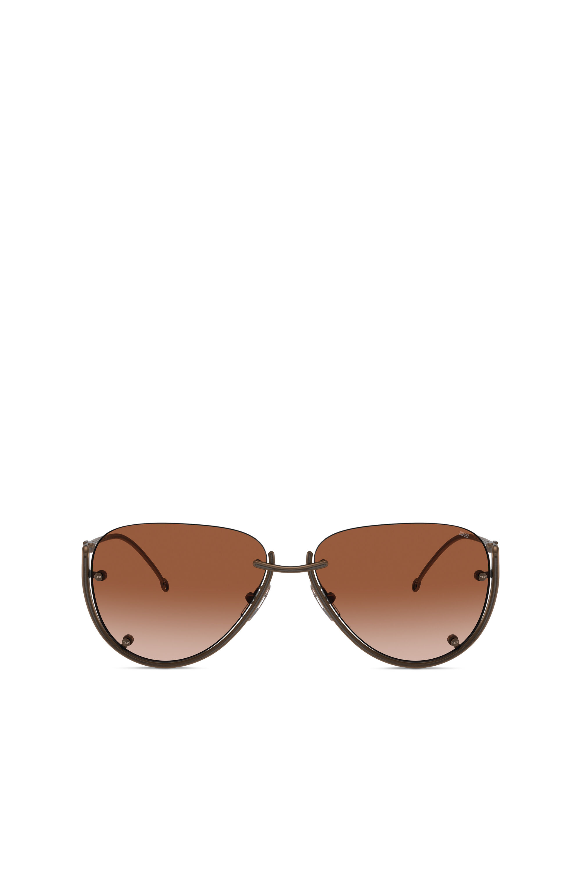 Diesel - 0DL1003, Unisex's Pilot model sunglasses in Bronze - 1